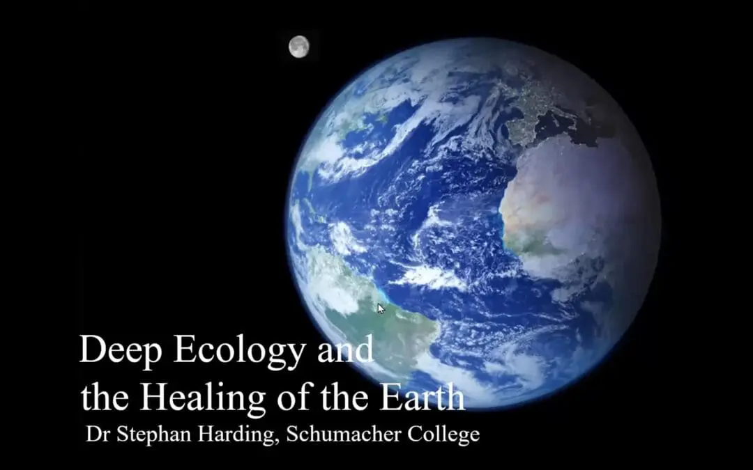Banner for Stephan Harding Deep Ecology and The Healing of The Earth Holistic Science Public Lecture.
