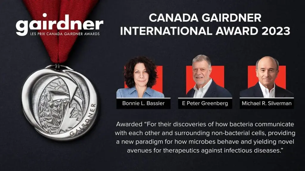 “2023 Canada Gairdner International Award Laureates: Drs. Bassler, Greenberg and Silverman”