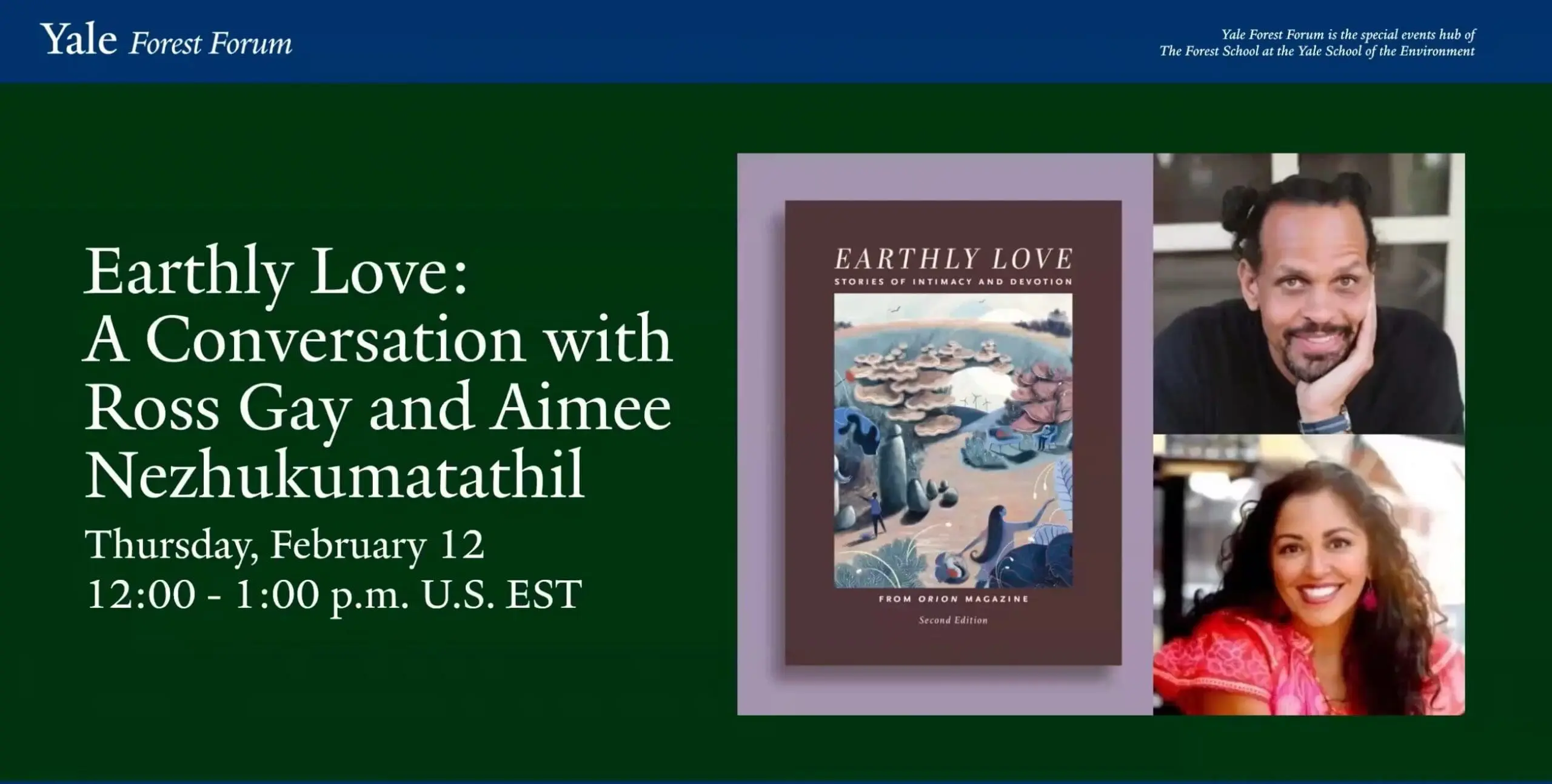 Earthly Love: A Conversation with Ross Gay and Aimee Nezhukumatathil